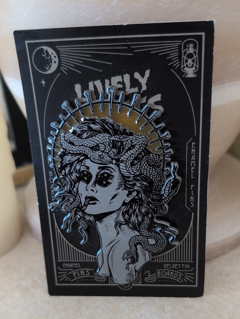 Lively Ghosts Collectible Medusa Large enamel pin